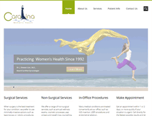 Tablet Screenshot of carolinawomenshealth.net