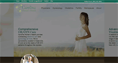 Desktop Screenshot of carolinawomenshealth.org